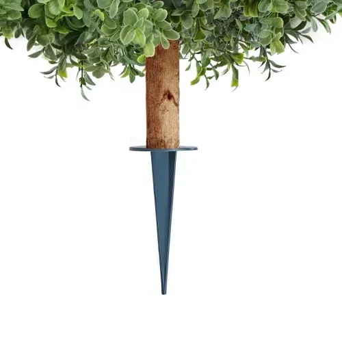 VEVOR Künstliche Formschnitt-Buchsbäume mit Erdspieß, 2er-Set 559 mm Kunstpflanze, Dekopflanze, für Dekoration, Veranda, Außen- & Innenbereich, Terrasse, Garten, Balkon, Hinterhof – Bild 9