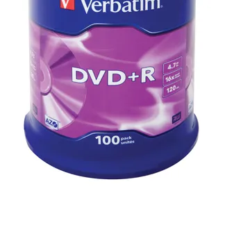 Verbatim DVD+R Matt Silver 4,7 GB 100 Stück(e) Verbatim DVD+R Matt Silver 4,7 GB 100 Stück(e)