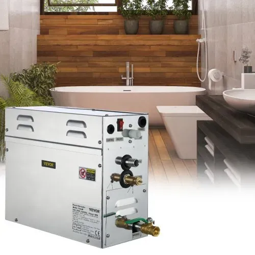 VEVOR Dampfgenerator 9KW Dampfduschen 220V-240V Sauna Dampfgenerator mit programmierbarer Steuerung für zu Hause SPA Badezimmer Hoteldusche Dampf (Controller enthält keine Batterie) – Bild 7