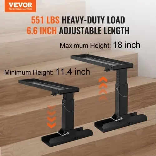 VEVOR Leiternivellierer, 756,92 x 289,5-457,2 mm, Leiterstabilisator für Stahlleitern, zusammenklappbarer Leiterbein-Leveler, einfach zu verwendender Beinstabilisator, Zubehör für Ausziehleitern VEVOR Leiternivellierer, 756,92 x 289,5-457,2 mm, Leiterstabilisator für Stahlleitern, zusammenklappbarer Leiterbein-Leveler, einfach zu verwendender Beinstabilisator, Zubehör für Ausziehleitern