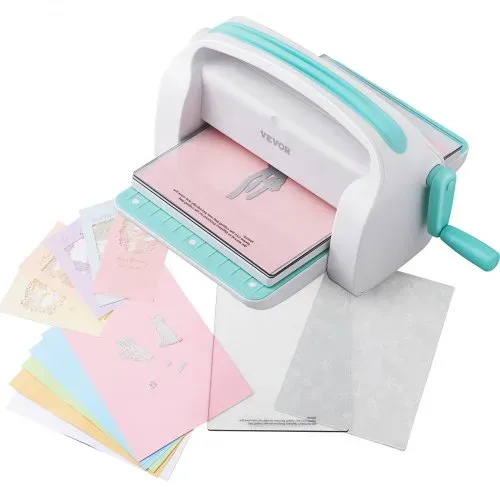 VEVOR Stanz- und Prägemaschine Scrapbooking Prägemaschine 226 mm Öffnungsgröße, My Life Handmade Starter Set, Manuelle Prägemaschine Set DIY Handwerk Karten, Einladungen, Heimdekoration usw. VEVOR Stanz- und Prägemaschine Scrapbooking Prägemaschine 226 mm Öffnungsgröße, My Life Handmade Starter Set, Manuelle Prägemaschine Set DIY Handwerk Karten, Einladungen, Heimdekoration usw.