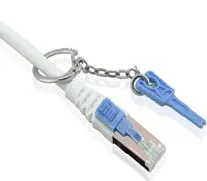 Patchkabel RJ45, CAT6A 500Mhz, 3m, grau, S-STP(S/FTP), mit Schloss, AWG26, Synergy 21 – Bild 2