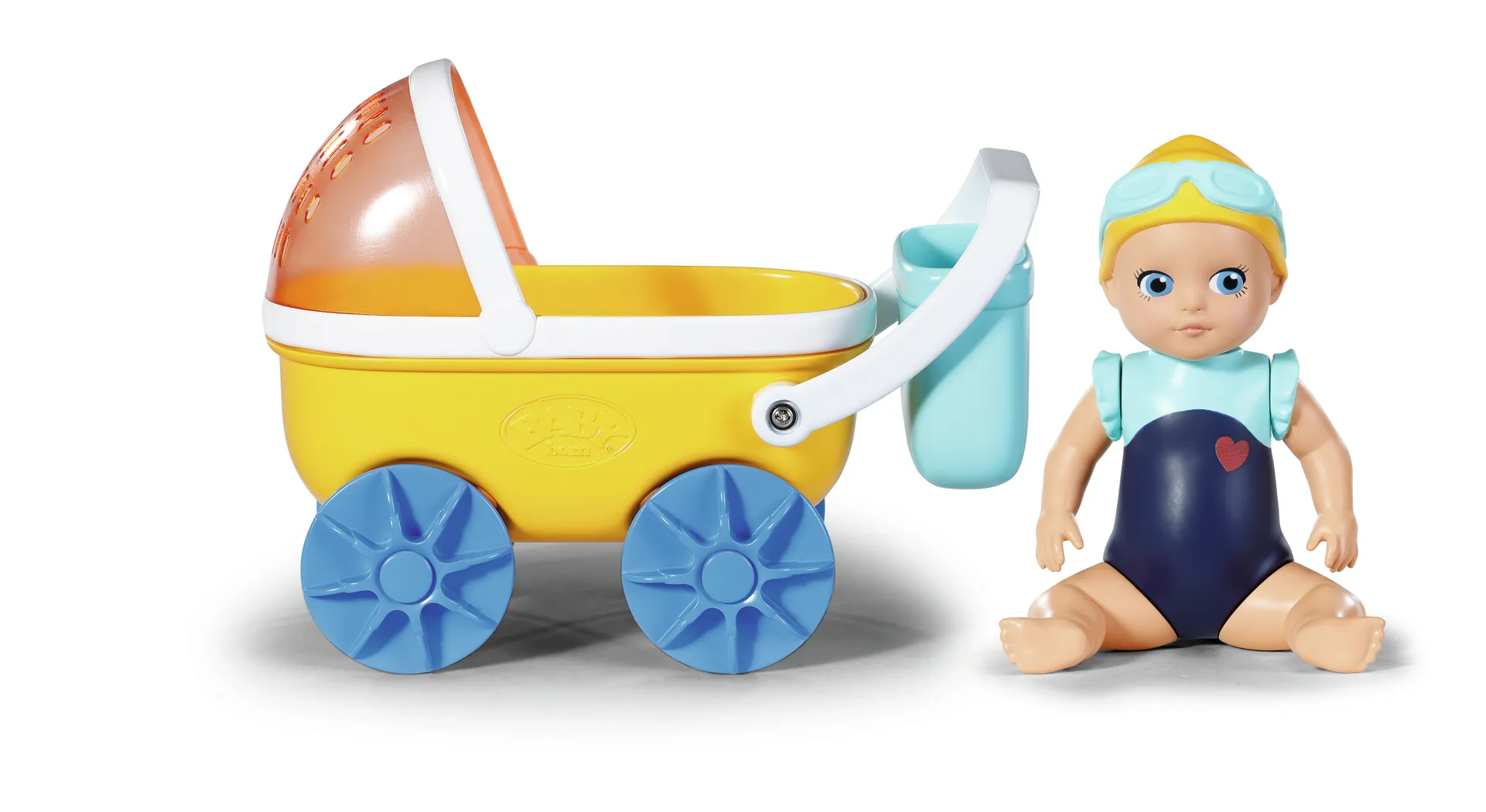BABY born Splish Splash Pram with Emma Badepuppe Mehrfarbig BABY born Splish Splash Pram with Emma Badepuppe Mehrfarbig