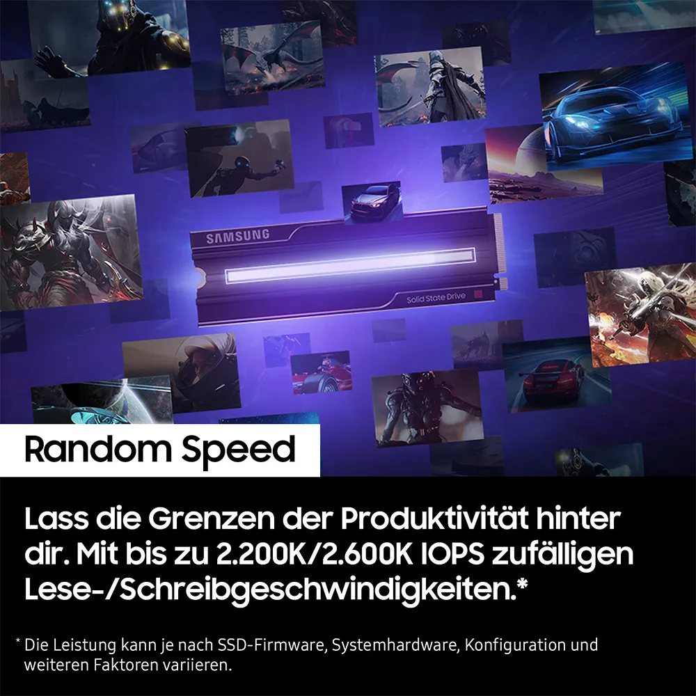 Samsung 9100 PRO Heatsink PCIe® 5.0 NVMe™ M.2 SSD - 2 TB – Bild 5
