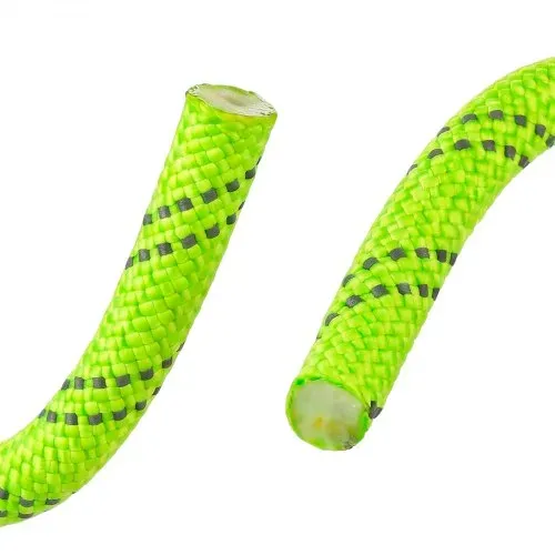 VEVOR Polyesterseil 19,1 mm x 67 m Doppelt Geflochtenes Zugseil Neongrün, Allzweckseil für Festmacher Kletter Camping & Outdoor, 8800 kg Bruchlast, 24 Außen- & 26 Innenstränge, Reflektierendes Design – Bild 9