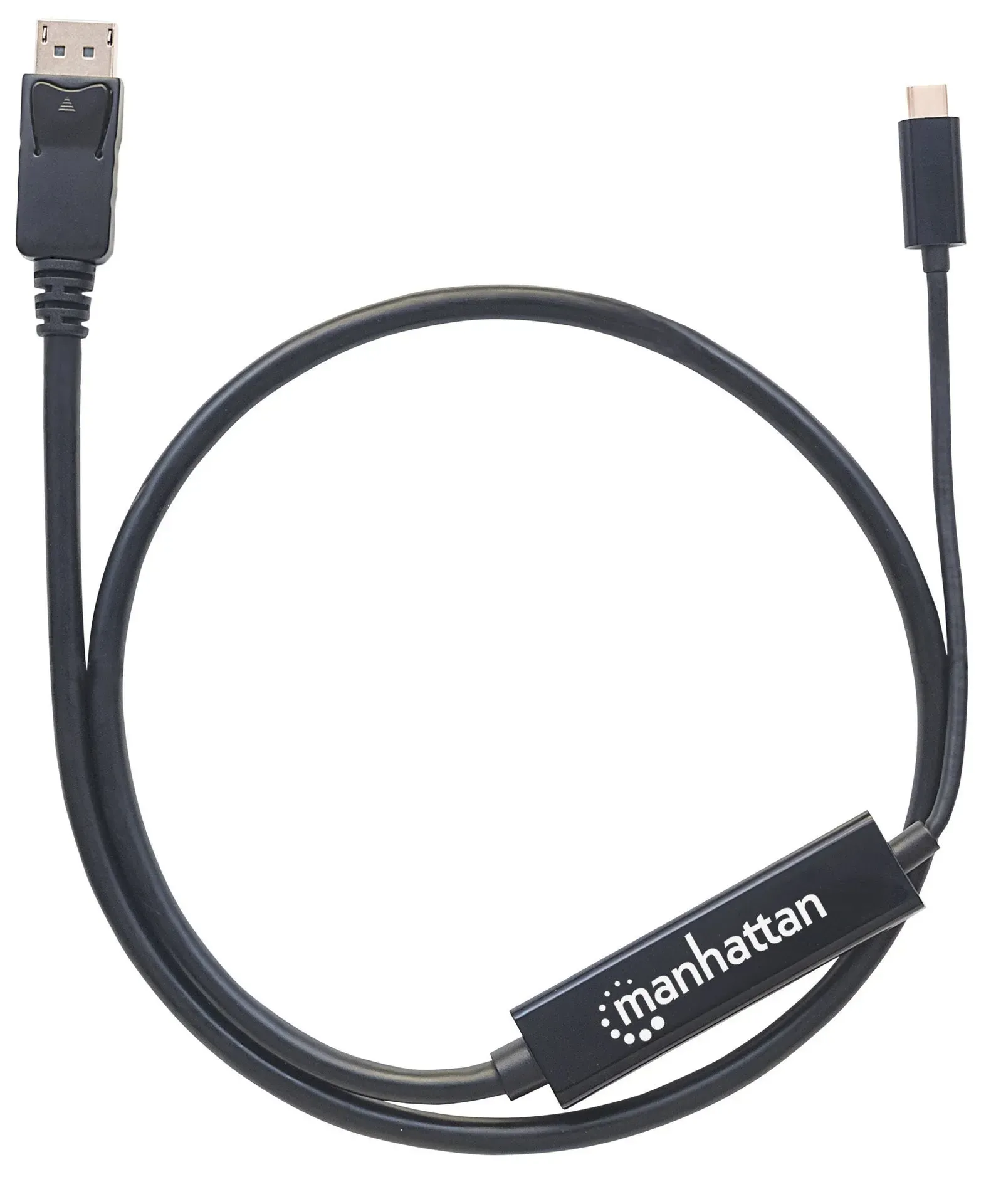 Manhattan USB-C auf DisplayPort-Adapterkabel, Konvertiert das Alternate-Mode-Signal in ein DisplayPort 4K-Ausgangssignal, 1 m, schwarz – Bild 5