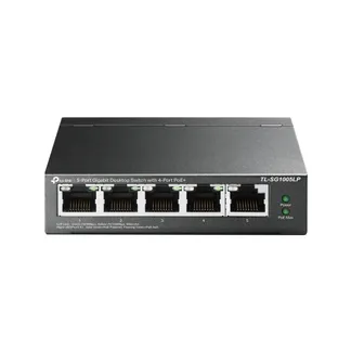 TP-Link 5-Port-Gigabit-Desktop-Switch mit 4-Port-PoE+ TP-Link 5-Port-Gigabit-Desktop-Switch mit 4-Port-PoE+