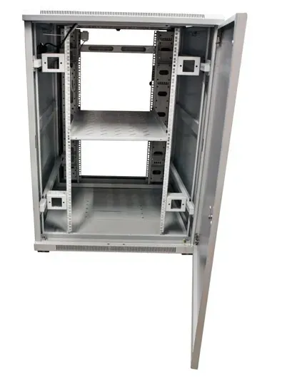 ALLNET 19"Schrank, 32HE, B800/T1000mm, Glastür, Lichtgrau, SNB-Serie, – Bild 8