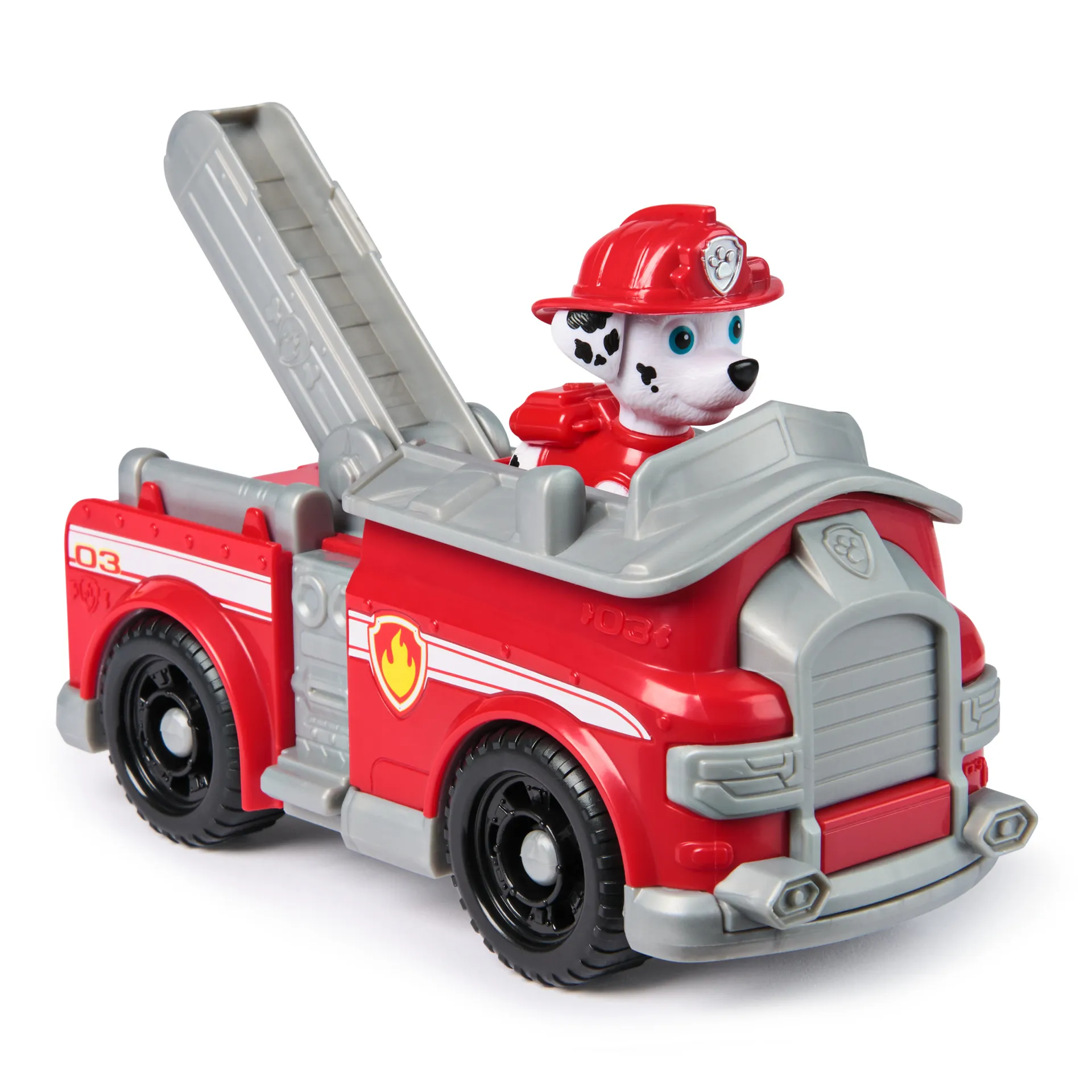 PAW Patrol - Marshall-Figur mit Feuerwehr-Fahrzeug, stabiles Basis-Fahrzeug (2025), authentisches Spielzeug zur Serie für Kinder ab 3 Jahren – Bild 6