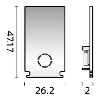 Powergear 48V DEEP PROFILE ENDKAPPE, Schwarz Powergear 48V DEEP PROFILE ENDKAPPE, Schwarz