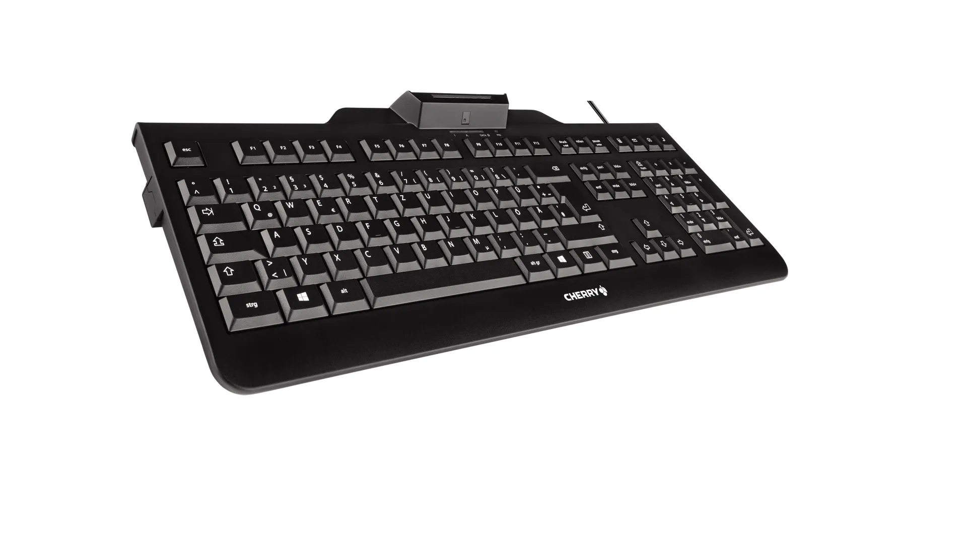 Contour Design KC 1000 SC Kabelgebundene Chipkarten Tastatur, Schwarz, USB (QWERTZ - DE) – Bild 2