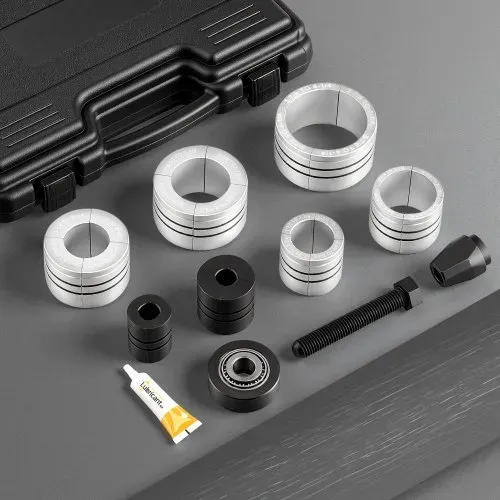 VEVOR 12 tlg. Auspuffrohr-Aufweitungs-Satz, Auspuffaufweiter mit 7 Präzisionshülsen aus Stahl & Aluminium für 41,27-107,95 mm Endrohre, Auspuffrohr-Expander mit Werkzeugkasten für Autos KFZ LKW PKW – Bild 7