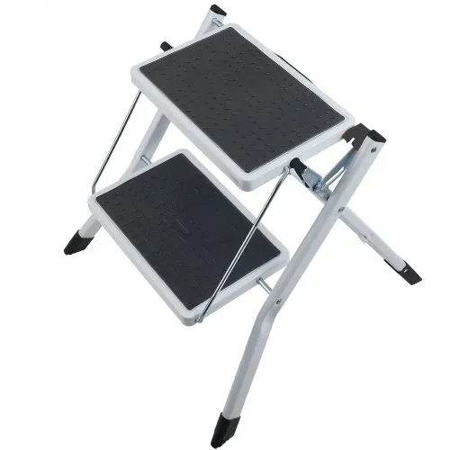 VEVOR Haushaltsleiter 500x480x450mm Trittleiter faltbar aus Stahl Stehleiter 2 Stufe Stufenleiter 150kg Tragfähigkeit Klapptritt Doppelstufenleiter 445mm hoch Küchenleiter Rutschfest Tritthocker – Bild 10