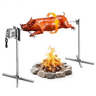 VEVOR Spanferkelgrill Lammgrill Spießbratengrill 1321 mm Rotisserie-Grill AC 220-240 V, 8-stufiges elektrisches Rotisserie-Grill-Set mit 40 kg Tragkraft, 38 W Motor Grillset für Partys VEVOR Spanferkelgrill Lammgrill Spießbratengrill 1321 mm Rotisserie-Grill AC 220-240 V, 8-stufiges elektrisches Rotisserie-Grill-Set mit 40 kg Tragkraft, 38 W Motor Grillset für Partys