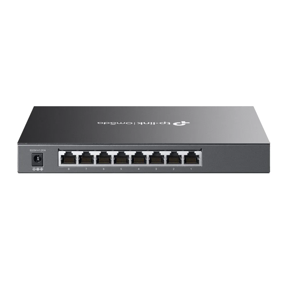 TP-Link Omada TL-SG2008P Managed L2/L2+ Gigabit Ethernet (10/100/1000) Power over Ethernet (PoE) Schwarz – Bild 2