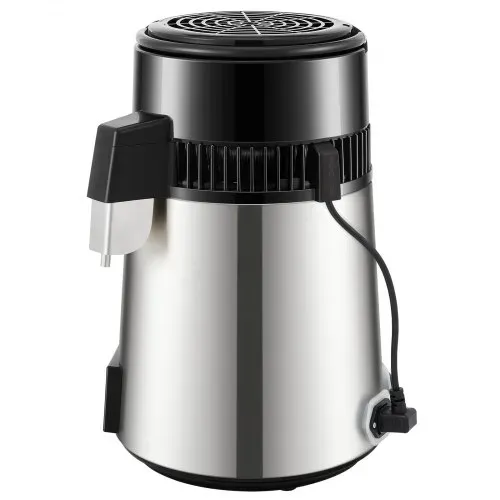 VEVOR Wasserdestillierer Destilliergerät 750 W 1 L/Std. Wasserdestilliergerät, Destillationsapparatur Wasserdestilliermaschine 180 x 190 mm Edelstahl Wasserherstellungsmaschine Wasser Distiller – Bild 10