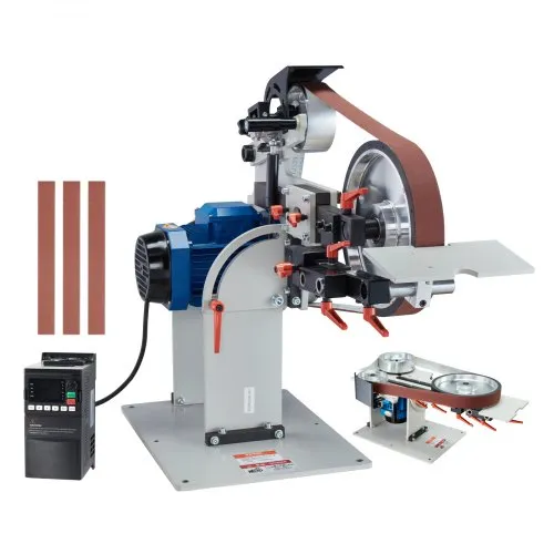 VEVOR Bandschleifmaschine, 72 x 2 Zoll Bandpolierer mit variabler Geschwindigkeit und VFD, 1500 W Messerschärfer mit 3 Schleifformen und 3 Schleifbändern für die Metallbearbeitung, kompatibel mit 72″- 82 x 2″ Bändern VEVOR Bandschleifmaschine, 72 x 2 Zoll Bandpolierer mit variabler Geschwindigkeit und VFD, 1500 W Messerschärfer mit 3 Schleifformen und 3 Schleifbändern für die Metallbearbeitung, kompatibel mit 72″- 82 x 2″ Bändern