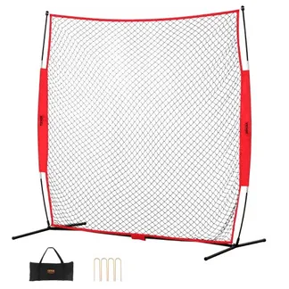 VEVOR Barrikaden-Backstop-Netz, 238 x 107 x 212 cm Ballsport-Absperrnetz, tragbare Übungsausrüstung mit Tragetasche, Schutzschirm für Baseball, Softball, Lacrosse, Fußball, Hockey-Training VEVOR Barrikaden-Backstop-Netz, 238 x 107 x 212 cm Ballsport-Absperrnetz, tragbare Übungsausrüstung mit Tragetasche, Schutzschirm für Baseball, Softball, Lacrosse, Fußball, Hockey-Training
