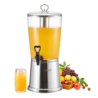 VEVOR Getränkespender (1 x 8 L) für Partys Saftspender (aus Edelstahl + Kunststoff) mit tropfsicherem Zapfhahn Wasserspender für Restaurants Partys, Limonade Eistee selbstgemachte Getränke Spender VEVOR Getränkespender (1 x 8 L) für Partys Saftspender (aus Edelstahl + Kunststoff) mit tropfsicherem Zapfhahn Wasserspender für Restaurants Partys, Limonade Eistee selbstgemachte Getränke Spender