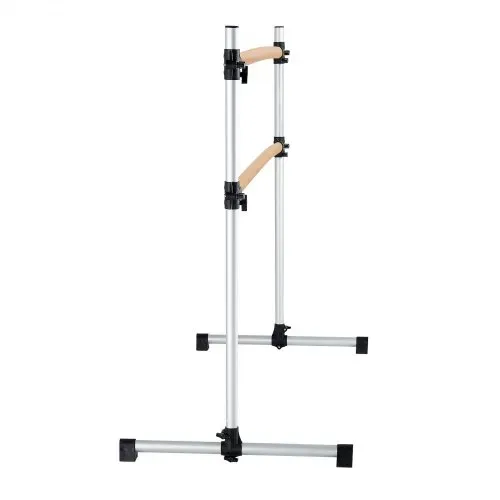 VEVOR Ballettstange Tanzstange freistehende Doppelstange, höhenverstellbare (170-1165 mm) Stretchstange aus Holz für Ballettübung, Gleichgewichtstraining, Entspannungsübungen – Bild 10