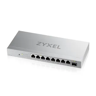 Zyxel Switch unmanaged Layer2 8 Port • 8x 10/2.5 GbE • 1x SFP+, Desktop • Lüfterlos • XMG-108-ZZ0101F Zyxel Switch unmanaged Layer2 8 Port • 8x 10/2.5 GbE • 1x SFP+, Desktop • Lüfterlos • XMG-108-ZZ0101F