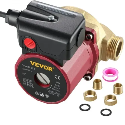 VEVOR Warmwasserzirkulationspumpe 50 L/min, Wasserumwälzpumpe 220 V 90 W, Wasserpumpe 0,8 A, Wasserkreislaufpumpe, Ideal für elektronische automatische Haushaltsdusche Waschmaschine VEVOR Warmwasserzirkulationspumpe 50 L/min, Wasserumwälzpumpe 220 V 90 W, Wasserpumpe 0,8 A, Wasserkreislaufpumpe, Ideal für elektronische automatische Haushaltsdusche Waschmaschine