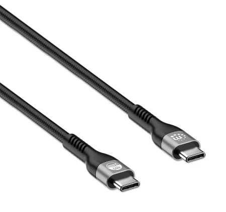 Manhattan 356367 USB Kabel USB 2.0 2 m USB C Schwarz – Bild 2