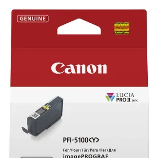 Canon PFI-5100 Y Druckerpatrone 1 Stück(e) Original Gelb Canon PFI-5100 Y Druckerpatrone 1 Stück(e) Original Gelb