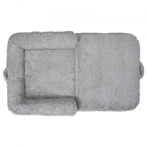 VEVOR Hundebett für Menschen & Hunde, 181x111x24cm, Memory-Schaum-Hundebett in Menschengröße, mit Seitentasche, Griff & Reißverschluss, abnehmbarer, maschinenwaschbarer Bezug, Hochflor, Dunkelgrau – Bild 8