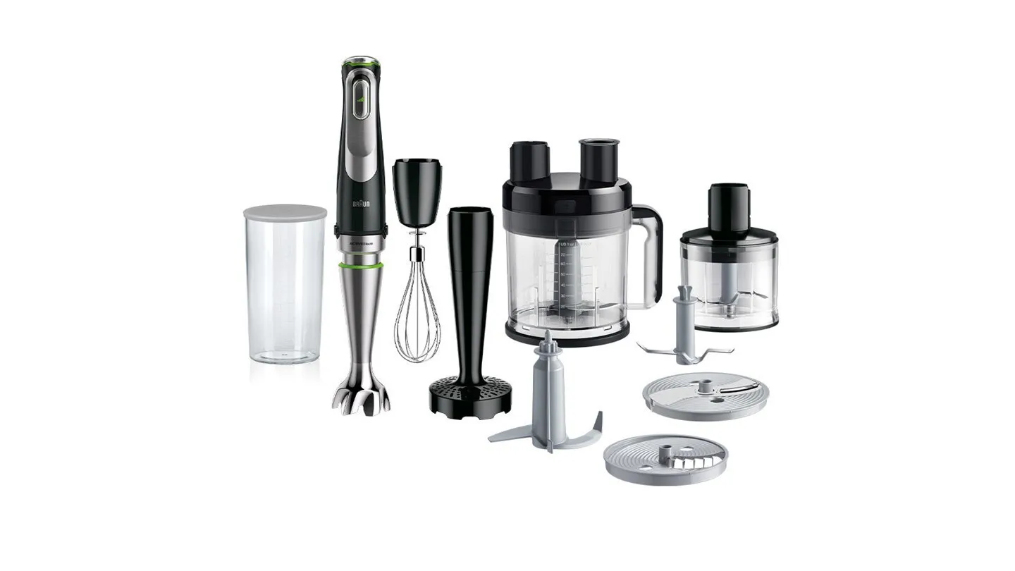 Braun MultiQuick 9 MQ 9187XLI 0,6 l Pürierstab 1200 W Schwarz, Edelstahl Braun MultiQuick 9 MQ 9187XLI 0,6 l Pürierstab 1200 W Schwarz, Edelstahl
