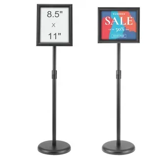 VEVOR Informationsständer mit Sockel 279 x 216 mm Infoständer Einstellbare Höhe 820-1250 mm Posterständer, Robuster Schilderhalter Aufsteller Gefüllt mit Sand oder Wasser, für Displays, Werbung VEVOR Informationsständer mit Sockel 279 x 216 mm Infoständer Einstellbare Höhe 820-1250 mm Posterständer, Robuster Schilderhalter Aufsteller Gefüllt mit Sand oder Wasser, für Displays, Werbung