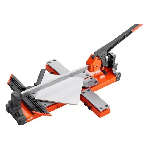 VEVOR Fliesenschneider 600 mm, Fliesenschneidmaschine mit Federbelasteter Basis & Verstellbarem Winkelanschlag, Wolframkarbid-Schneidscheibe, Präzisions-Ausrichtungshilfe, für Keramikfliesen – Bild 10