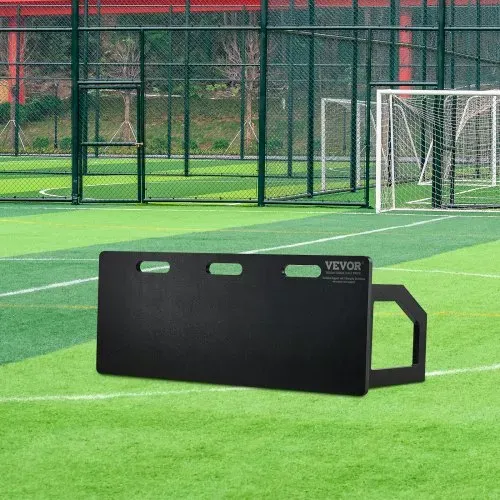 VEVOR Fußball Rebound Board, Tragbares Bounce Board 100 x 40 cm, HDPE Rebounder Wand Rebound Equipment, Kinder & Jugendliche, Trainingsboard, Rebounder Kicker für Fußballtraining, Schwarz – Bild 7