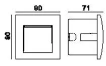 Synergy 21 LED Wandleuchte 04 IP65 – Bild 2