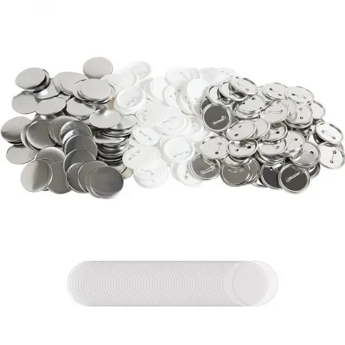 VEVOR Zubehör Badge Punch Press 58 mm, DIY Badge Press Machine Ersatzteile 500 Stk Abzeichenpressmaschine, Metall + Kunststoff / 250 + 250 Stk. mit Metalldeckel (Maschine nicht im Lieferumfang enthalten) – Bild 8