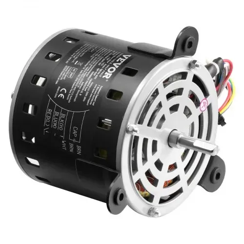 VEVOR 1/5 PS Gebläsemotor, 220 V, 1,45 Ampere, 3-Gang (700/900/1100 U/min), 10 mm Wellendurchmesser, 20 mm Wellenlänge, ROT. CCW vom Wellenende, inkl. CBB60 8 μF / 450 V Kondensator – Bild 9
