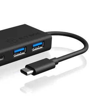ICY BOX IB-HUB1426-CPD, USB 3.2 Gen 1 Type-C® Hub zu 2x Type-C® und 2x Type-A USB Anschlüssen und Power Delivery bis zu 60 W ICY BOX IB-HUB1426-CPD, USB 3.2 Gen 1 Type-C® Hub zu 2x Type-C® und 2x Type-A USB Anschlüssen und Power Delivery bis zu 60 W