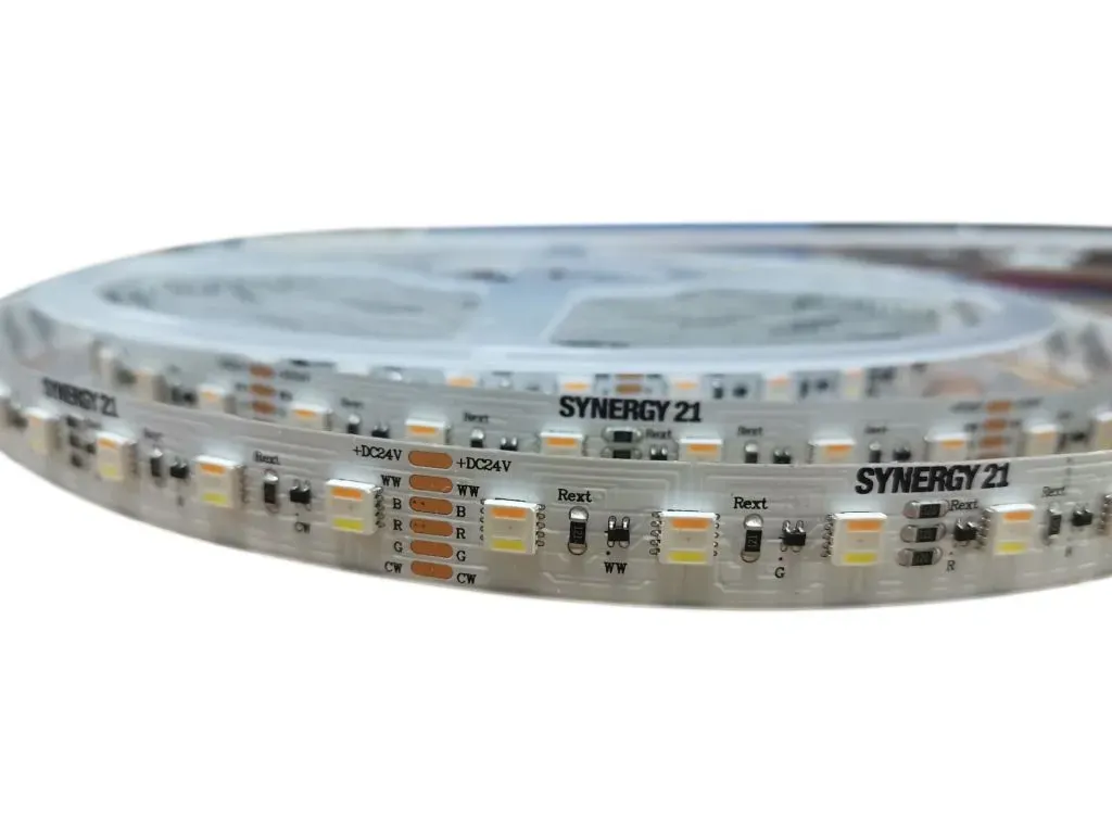 Synergy 21 LED Flex Strip 5050 – 60 RGB DC24V + RGB-WW (RGB-CCT) one chip ULS 10m LP IP20 Synergy 21 LED Flex Strip 5050 – 60 RGB DC24V + RGB-WW (RGB-CCT) one chip ULS 10m LP IP20
