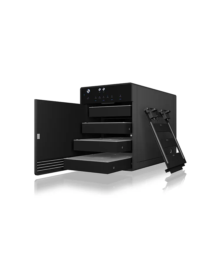 ICY BOX IB-3740-C31, Externes 4-fach Single Mode System für 3,5" SATA I/II/III Festplatten, USB 3.1 Gen2, Type-C Host – Bild 4