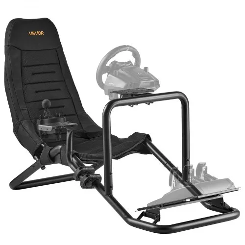 VEVOR Lenkständer, Racing Wheel Stand für integrierte Simulator-Cockpits, für Logitech G25, G27, G29, G920, G923, Thrustmaster T300RS, TX F458, T500RS, T3PA-PRO (F1/GT) und CSR-Pedale, Schwarz VEVOR Lenkständer, Racing Wheel Stand für integrierte Simulator-Cockpits, für Logitech G25, G27, G29, G920, G923, Thrustmaster T300RS, TX F458, T500RS, T3PA-PRO (F1/GT) und CSR-Pedale, Schwarz