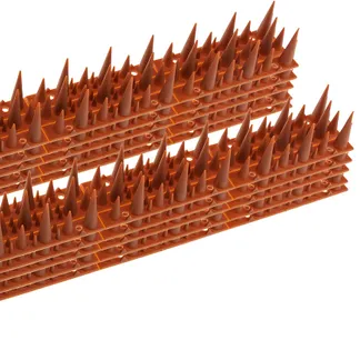 Taubenabwehr Spikes 10er Set Kunststoff, 400x42x36mm, Ziegelrot Taubenabwehr Spikes 10er Set Kunststoff, 400x42x36mm, Ziegelrot
