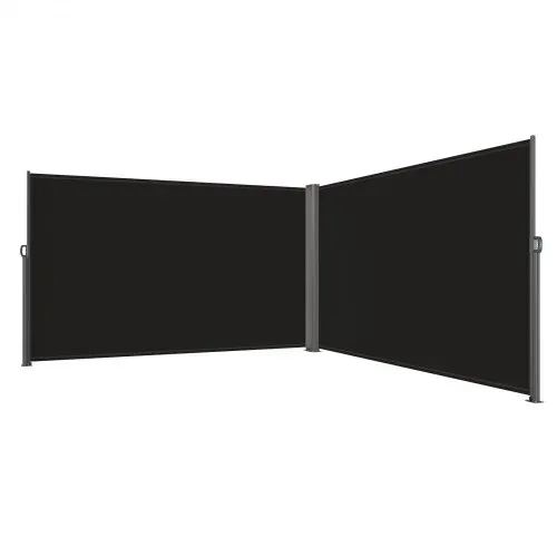 VEVOR Terrassen Windschutz 180 x 600 cm schwarz Rollo Seitenmarkise ausziehbar für den privaten oder gewerblichen Gebrauch – Bild 8