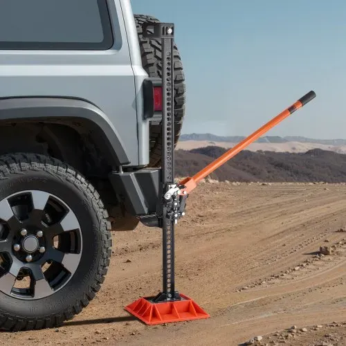 VEVOR Farm Wagenheber Offroad mit Sockel High Lift Farm Jack (3,18 t) Offroad-Nutzwagenheber, Stoßstangenheber Hochleistungshebebühnen mit 130,1–1380 mm Hubbereich für Traktor Lkw SUV – Bild 7