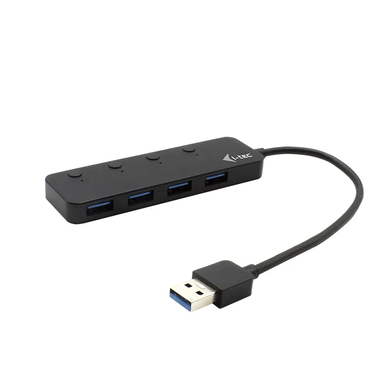 i-tec USB 3.0 Metal HUB 4 Port with individual On/Off Switches i-tec USB 3.0 Metal HUB 4 Port with individual On/Off Switches