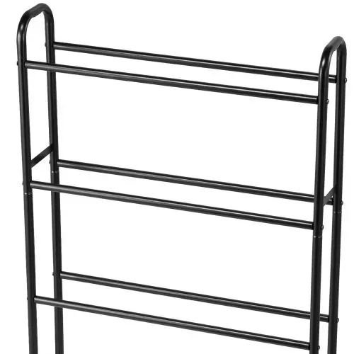 VEVOR Filament Lagerregal, 4 Ebenen, 750 x 455 x 1230 mm, Filamentspulenhalter, Metallregal mit Rädern, 3D-Druckerzubehör Organizer für 3D-Druckstudio, Büro, Werkstatt, Garage, Schwarz – Bild 7