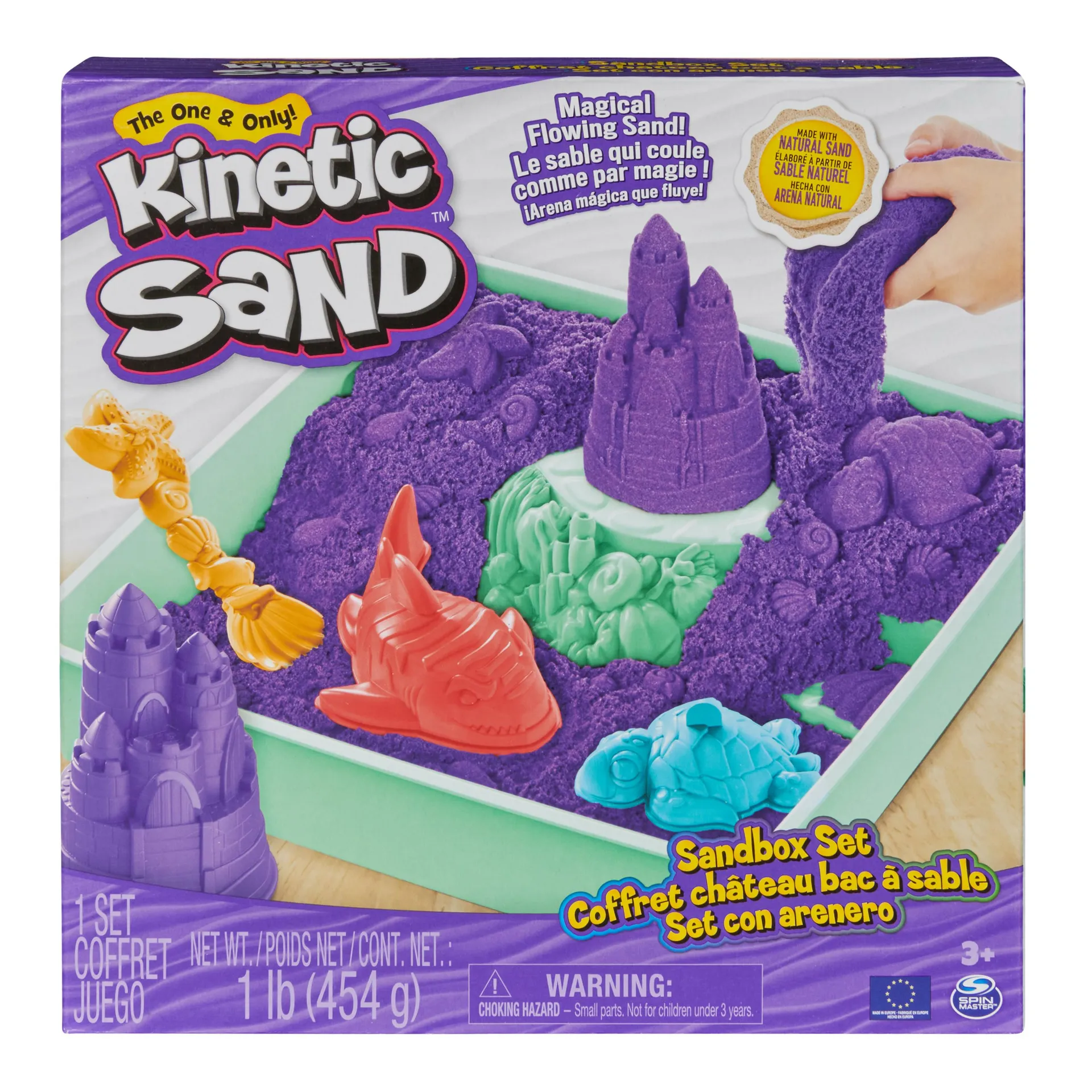 Kinetic Sand Sandbox Set mit 454 g lila – Bild 7