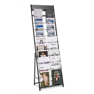 VEVOR Prospektständer Zeitschriftenständer mit 20 Taschen, Literaturständer Kataloghalter Schrägsteller aus Metall, Buchständer Bodenaufsteller für Messe Büroshows Ausstellung, Displayständer VEVOR Prospektständer Zeitschriftenständer mit 20 Taschen, Literaturständer Kataloghalter Schrägsteller aus Metall, Buchständer Bodenaufsteller für Messe Büroshows Ausstellung, Displayständer
