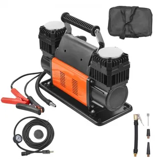 VEVOR 10,6 CFM Hochleistungs-Luftkompressor, 30 s schnelles Aufpumpen | Tragbarer Reifenfüller mit zwei Zylindern, 12 V 150 PSI Offroad-Luftpumpe mit Adaptern für LKWs, Autos, SUVs, 4 x 4-Fahrzeuge, Wohnmobile VEVOR 10,6 CFM Hochleistungs-Luftkompressor, 30 s schnelles Aufpumpen | Tragbarer Reifenfüller mit zwei Zylindern, 12 V 150 PSI Offroad-Luftpumpe mit Adaptern für LKWs, Autos, SUVs, 4 x 4-Fahrzeuge, Wohnmobile