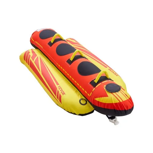 VEVOR Fun Tube Set, Aufblasbare Schleppboote für 1–3 Personen, 231 kg Wassersport-Schleppschlauch mit vollständiger Nylonhülle, gepolsterten Griffen und Geschwindigkeits-Sicherheitsventil VEVOR Fun Tube Set, Aufblasbare Schleppboote für 1–3 Personen, 231 kg Wassersport-Schleppschlauch mit vollständiger Nylonhülle, gepolsterten Griffen und Geschwindigkeits-Sicherheitsventil