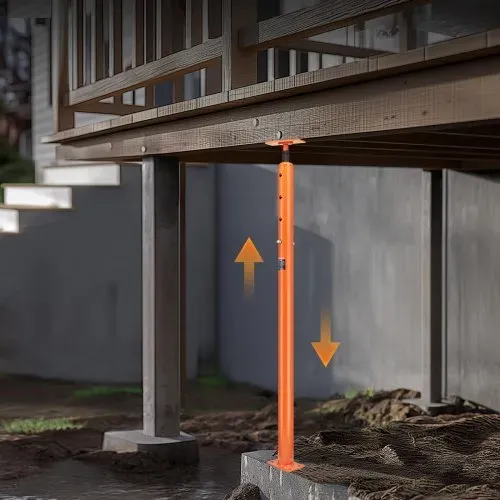 VEVOR Wagenheber fürs Haus, Höhenbereich von 142 bis 254 cm, maximale Tragkraft 8.600 kg, verstellbarer Stützbalken, Kellerheber, Pfostenstange zum Nivellieren, Hebestütze, Teleskop-Stahlheber für vorübergehende Unterstützung – Bild 7